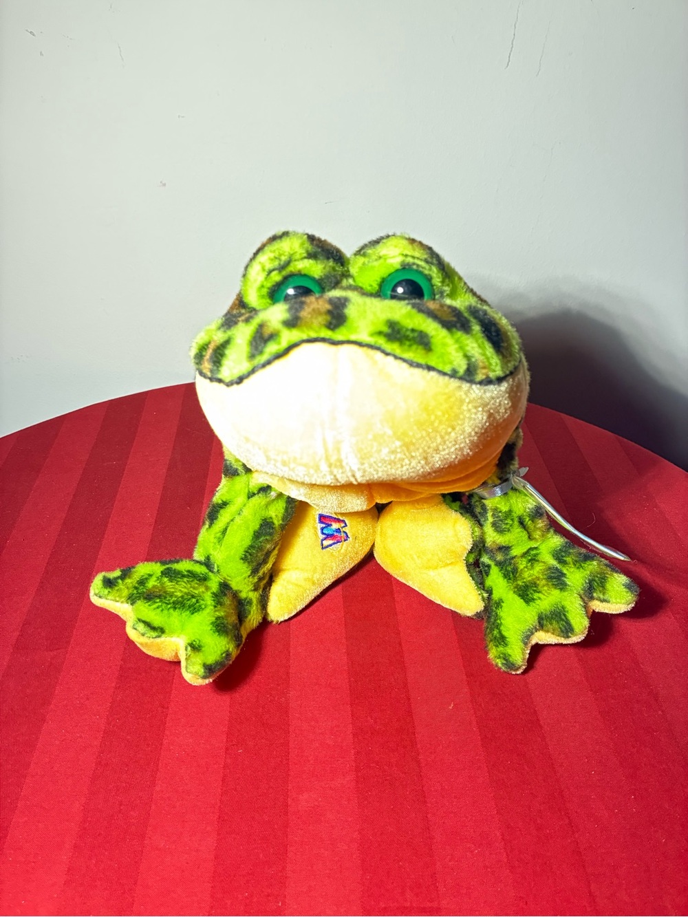 Webkinz Frog Plush Ganz Green Leopard Print Stuffed Animal W Tag Vintage